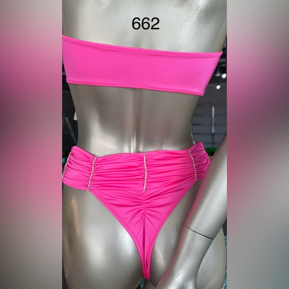 Rave Wear/ Exotic Dancewear 2Pc Rhinestone High Waist Set- NEW WITH TAGS! - Picture 2 of 2